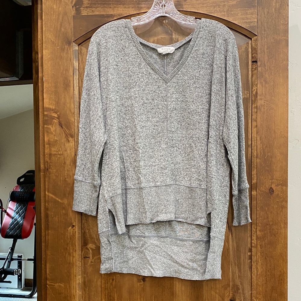 Grey Hi-Low Sweater